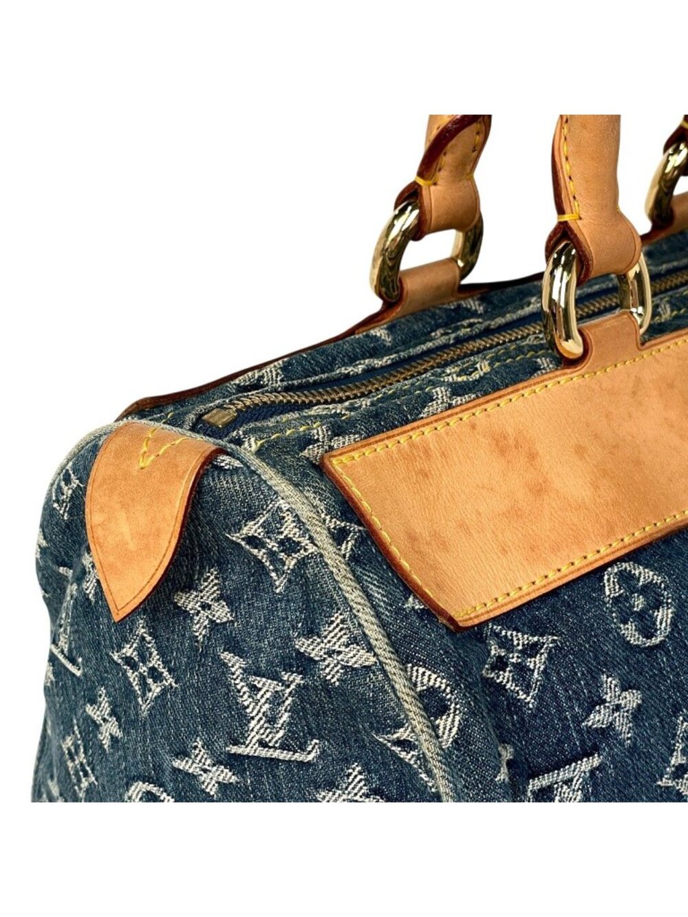 Louis Vuitton Neo Speedy Boston Bag Monogram Denim Blue - Picture 7 of 11